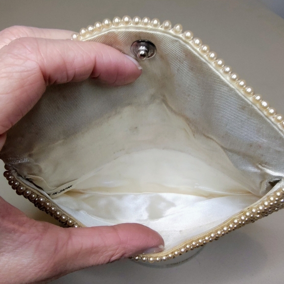Two Vintage Handmade Beaded Small Clutch Evening Bags Made In Japan - Picture 13 of 13